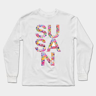 Susan, name, typography Long Sleeve T-Shirt